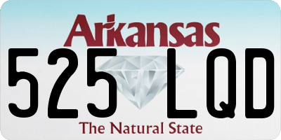 AR license plate 525LQD