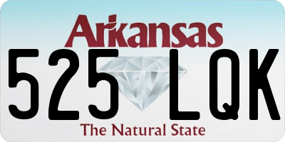 AR license plate 525LQK