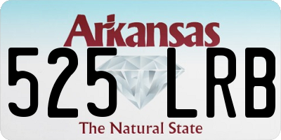 AR license plate 525LRB