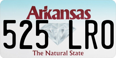AR license plate 525LRO