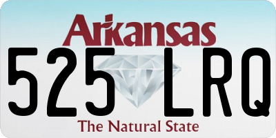 AR license plate 525LRQ