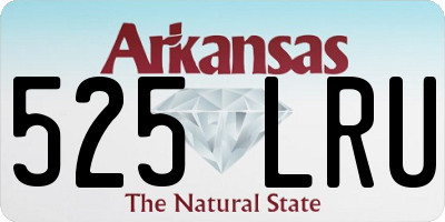 AR license plate 525LRU