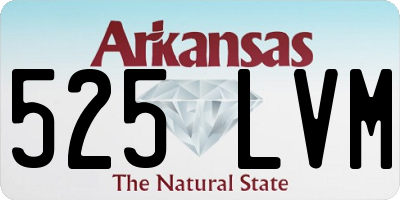 AR license plate 525LVM