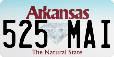 AR license plate 525MAI
