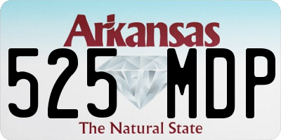 AR license plate 525MDP