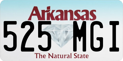 AR license plate 525MGI