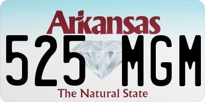 AR license plate 525MGM