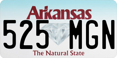 AR license plate 525MGN