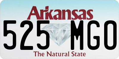 AR license plate 525MGO