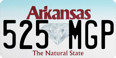 AR license plate 525MGP