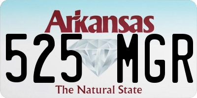 AR license plate 525MGR