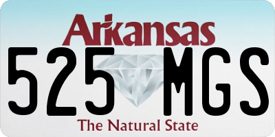 AR license plate 525MGS