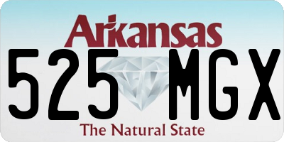 AR license plate 525MGX