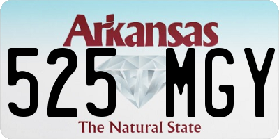 AR license plate 525MGY