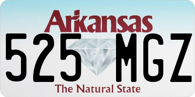 AR license plate 525MGZ