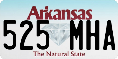 AR license plate 525MHA