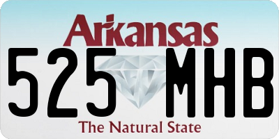 AR license plate 525MHB