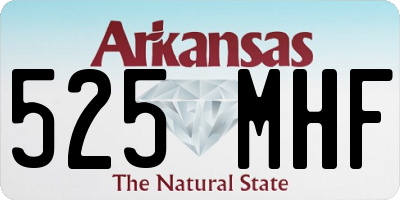 AR license plate 525MHF