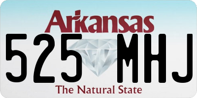 AR license plate 525MHJ
