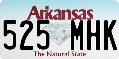 AR license plate 525MHK