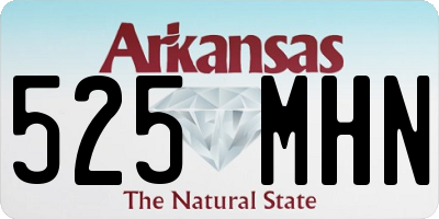 AR license plate 525MHN