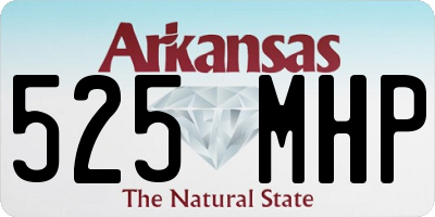 AR license plate 525MHP