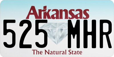 AR license plate 525MHR