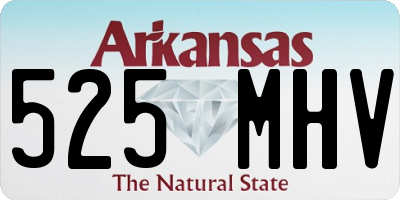 AR license plate 525MHV