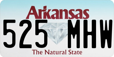 AR license plate 525MHW