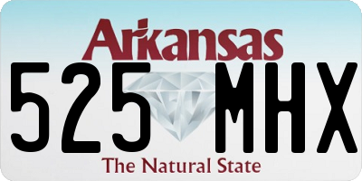AR license plate 525MHX