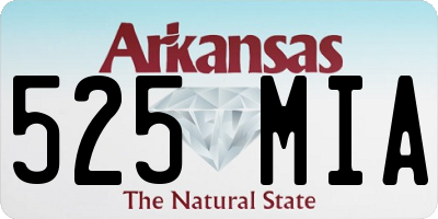 AR license plate 525MIA