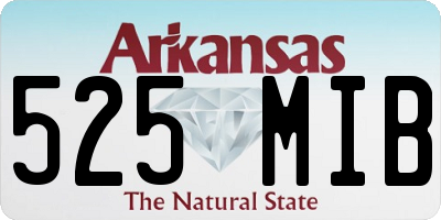 AR license plate 525MIB