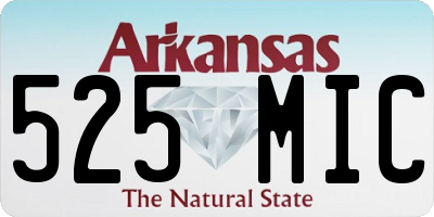 AR license plate 525MIC