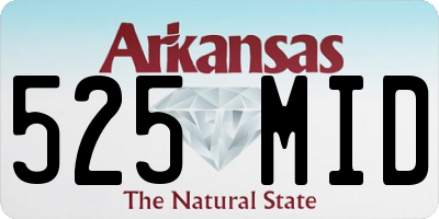 AR license plate 525MID
