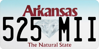 AR license plate 525MII
