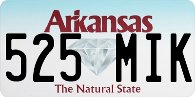 AR license plate 525MIK