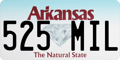 AR license plate 525MIL