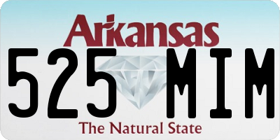 AR license plate 525MIM