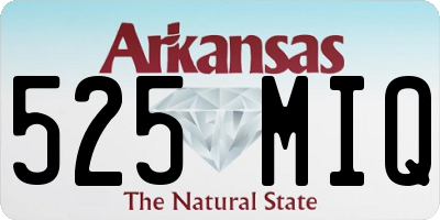 AR license plate 525MIQ