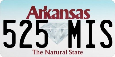 AR license plate 525MIS