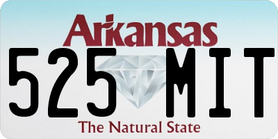 AR license plate 525MIT