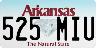 AR license plate 525MIU