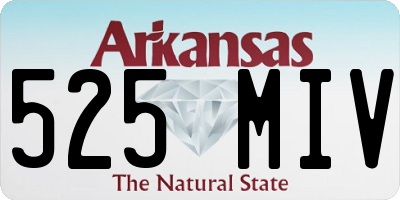 AR license plate 525MIV