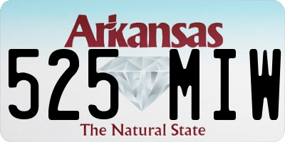 AR license plate 525MIW