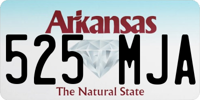 AR license plate 525MJA