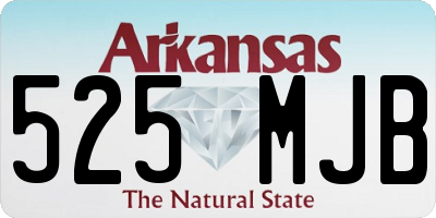 AR license plate 525MJB