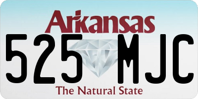 AR license plate 525MJC