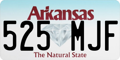 AR license plate 525MJF