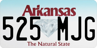 AR license plate 525MJG