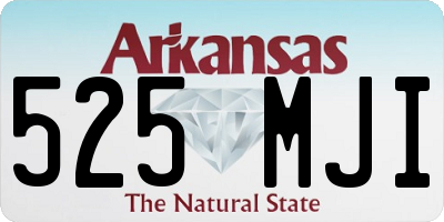 AR license plate 525MJI